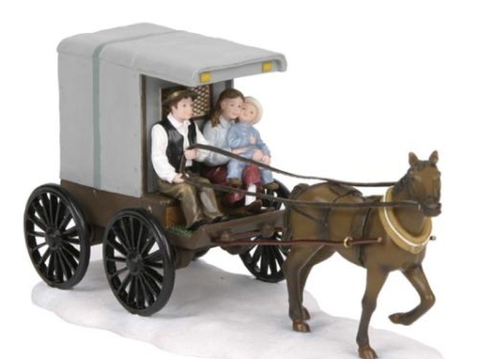 LuVille Paard en wagen met familie
